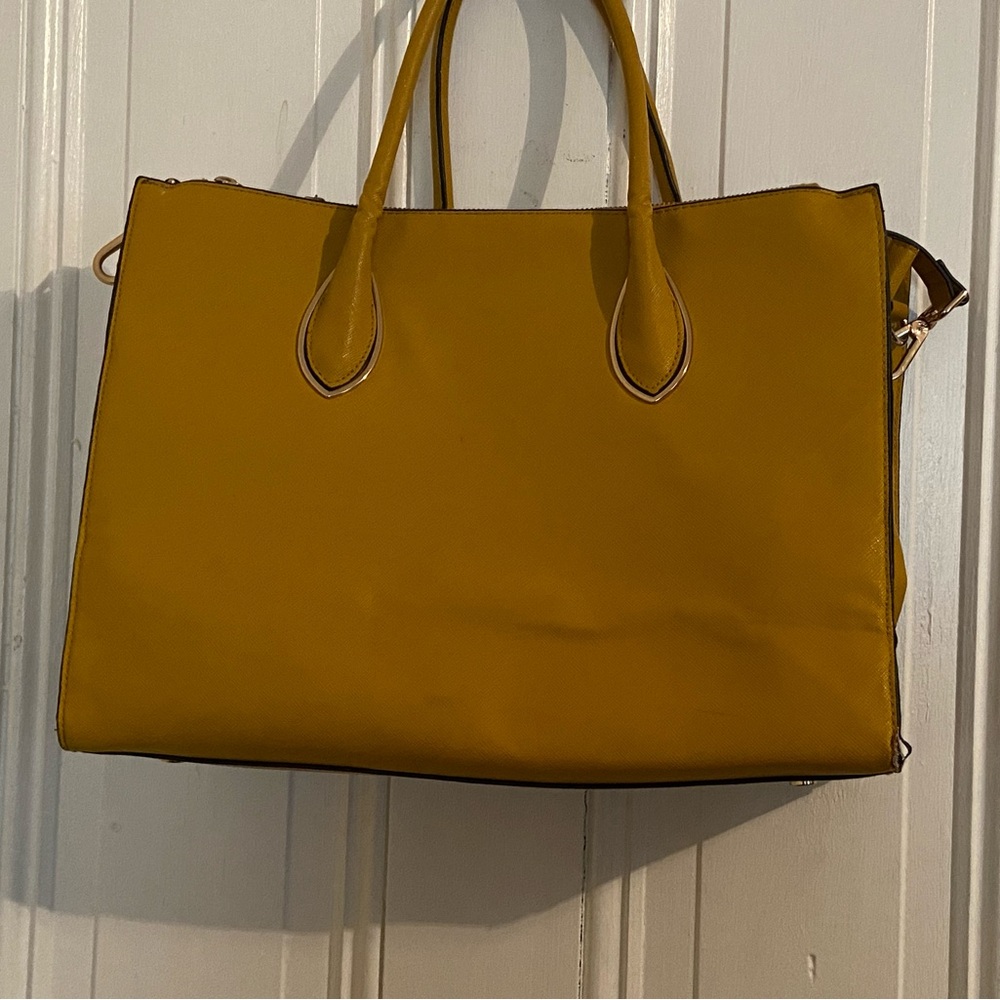 H&M Mustard Yellow Tote Bag